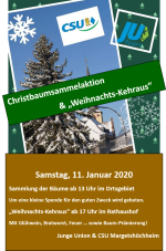 11.01.2020: Christbaumsammelaktion und "Weihnachts-Kehraus"