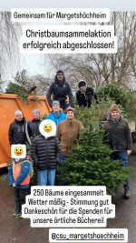 Alle Jahre wieder... dieses Jahr gehen die Spenden an unsere &ouml;rtliche B&uuml;cherei