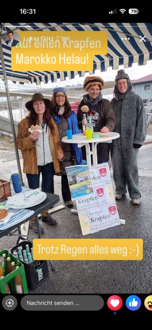 Alles Krapfen weg :-) - Helau Marokko!