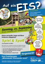 Auf ein Eis? Spiel und Spa&szlig; (und Gespr&auml;ch) am Main am Sonntag, 21.09.2025