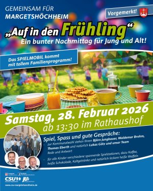 Auf in den Fr&uuml;hling mit dem Spielmobil und Landrat Thomas Eberth - und nat&uuml;rlich mit Team "Gemeinsam f&uuml;r Margetsh&ouml;chheim"