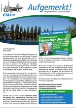 "Aufgemerkt!" - Kurzausgabe in Ihrem Briefkasten oder hier digital