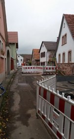 Bauarbeiten in der Mainstra&szlig;e