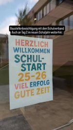 Besichtigung der Schulbaustelle - Investition f&uuml;r unsere Kinder, f&uuml;r unsere Zukunft