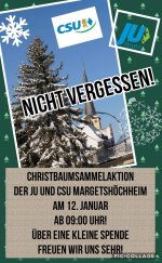 Christbaumsammelaktion am 12.01.2019