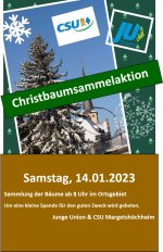 Christbaumsammelaktion am 14.01.2023