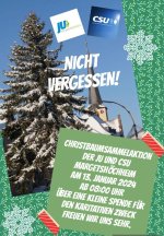 Christbaumsammelaktion f&uuml;r den guten Zweck - Samstag, 13.01.2024