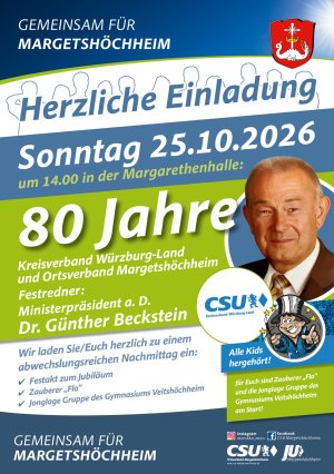 Herzliche Einladung zu unserem Jubil&auml;um am 25.10.2026