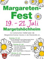 Herzliche Einladung zum Margaretenfest!