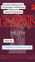 Herzliche Einladung zum Margetsh&ouml;chheimer Gel&ouml;bnis - 2. Vorstellubgswochenende