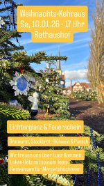 Herzliche Einladung zum Weihnachtsmarkt am 10.01.2026