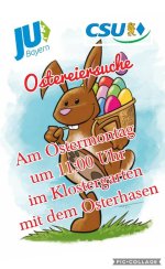 Herzliche Einladung zur Ostereiersuche am Ostermontag um 11 Uhr