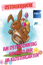 Herzliche Einladung zur Ostereiersuche am Ostersonntag, 17.04.2022