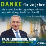 Herzlichen Dank f&uuml;r 20 Jahre im Bundestag