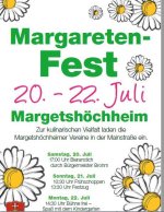 Herzliche Einladung zum Margaretenfest