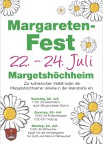 Margaretenfest von 22. bis 24.07.2023