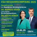 Neujahrsempfang des Kreisverbands: 12.01.2025