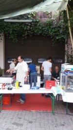 Reger Betrieb beim fr&auml;nkischen Abend